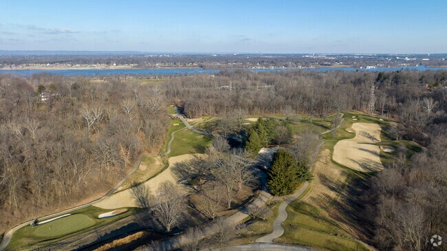 Louisville Country Club in Indian Hills is not far from the Ohio River.