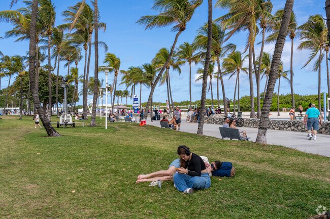 Lummus Park offers a natural setting great for sitting back and enjoying the sun.