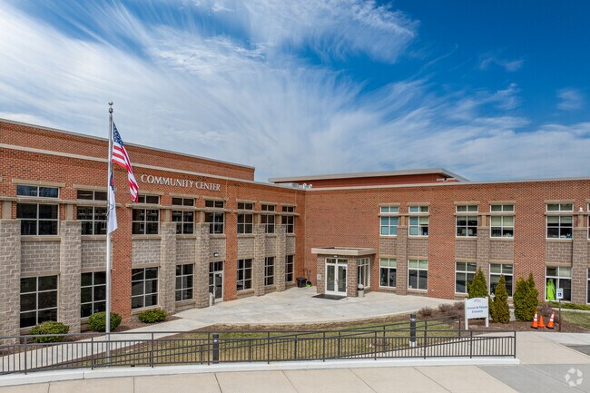 The entrance at Hales Corners Lutheran School.