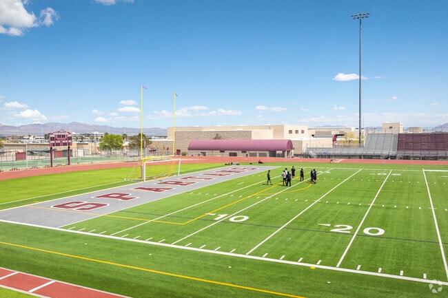 The Cimarron-Memorial Football Field is nearby for kids to enjoy near Pioneer Park.