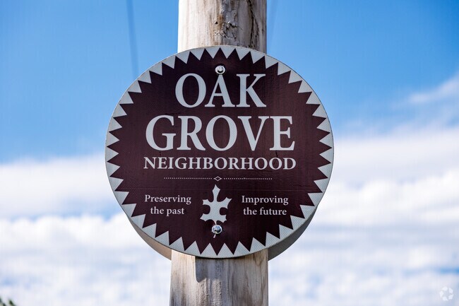 Oak Grove is a heavily wooded neighborhood bringing tranquility to residents.