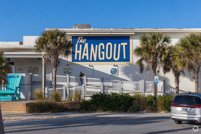 Enjoy a meal or a lively beach event at The Hangout, Gulf Shores' beachfront destination.