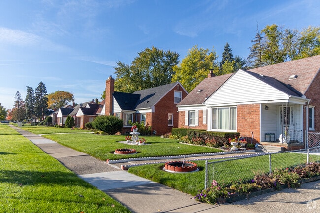 A row of homes in the College Park neighborhood.