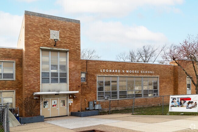 Leonard V. Moore Middle School is home to over 400 students.
