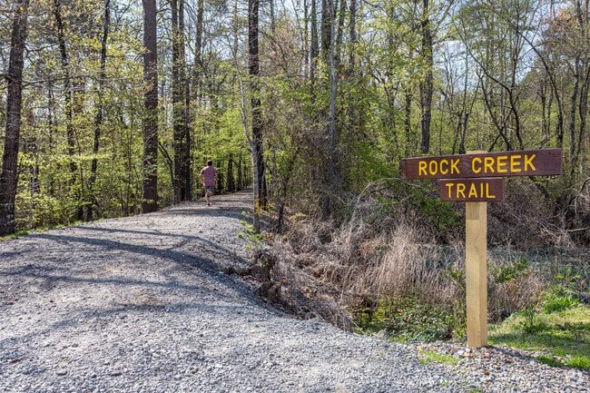 The Rock Creek Trail runs through Rock Creek, giving residents access to miles of nature.