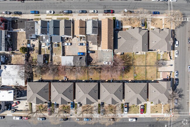 Homes in Hall Avenue typically feature modest lot sizes, reflecting the area's urban residential character.