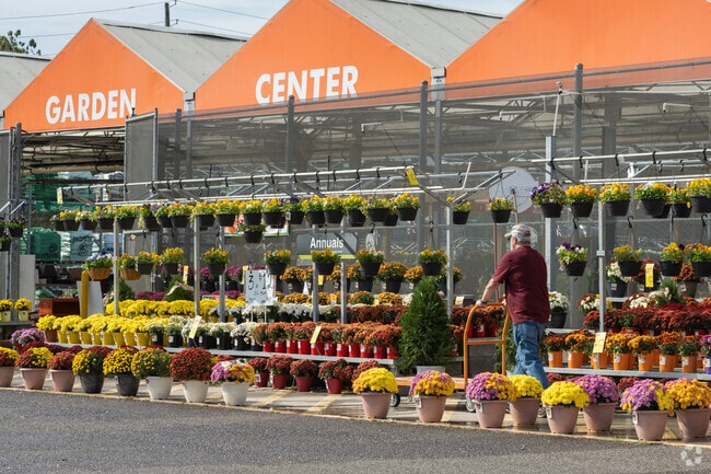 There is a Home Depot located near Liberty Highlands.
