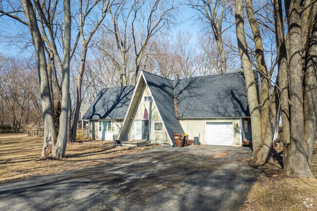 Unique homes like this A frame home create a charming atmosphere in Sunrise Ridge.