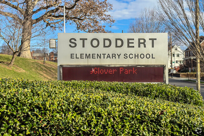 Sign for Stoddert Elementary School