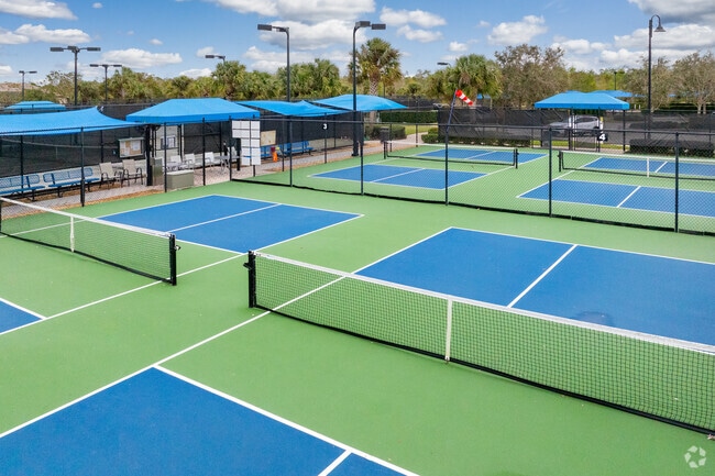 Winding Cypress has four brand new pickleball courts.