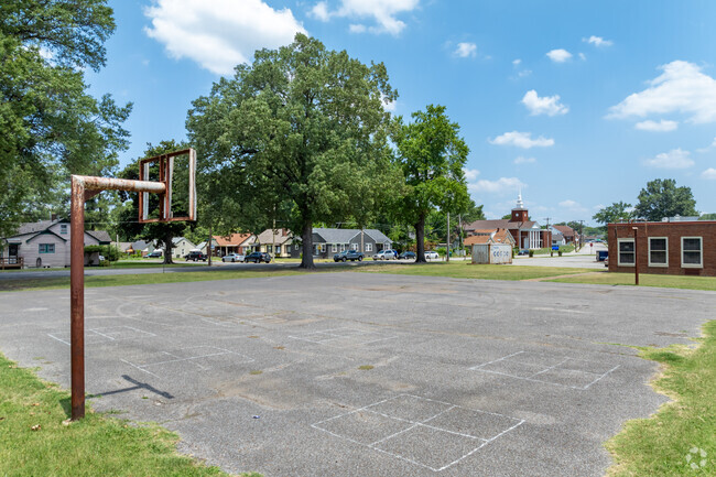 Students can work on their jump shot at Bethel Grove Elementary in Memphis.