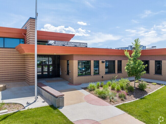 Bishop Elementary School near Cushing Park serves 203 students, fostering a vibrant education.