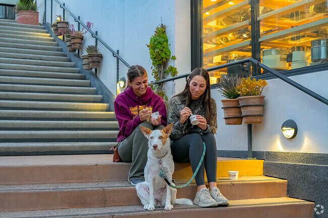 Santa Rosa residents enjoy an ice cream in downtown SLO.