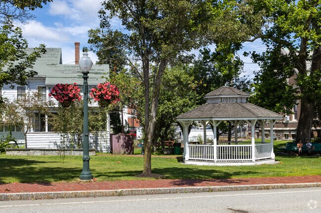 the downtown gazebo in  Amesbury is a staple for many residents.