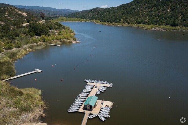Boat rentals are available in Lake Wohlford for an enjoyable day on the water.