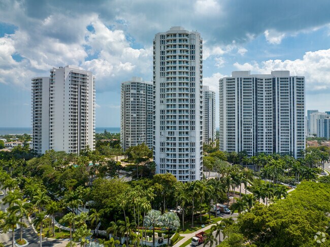 Atlantic One at the Point Condos offer views over The Waterways neighborhood.