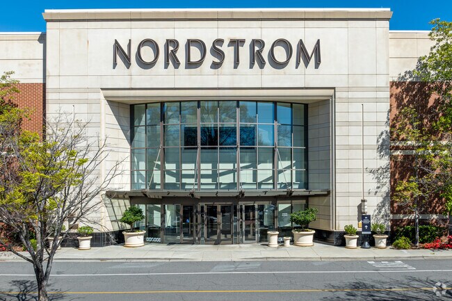 High end clothing can be found at Nordstroms in SouthPark Mall inside of Barclay Downs.