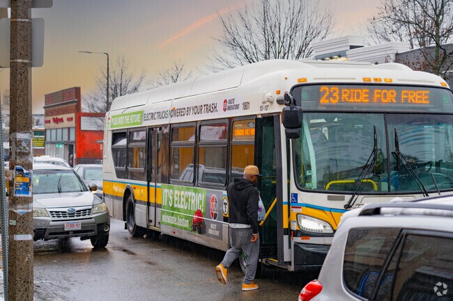 Residents of Codman Square enjoy convenient bus access to get anywhere across Boston.