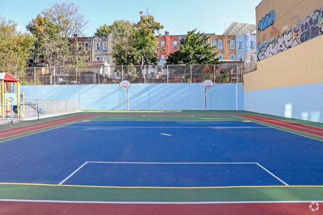 PS 33 Timothy Dwight has a wonderful playground for the kids to enjoy.