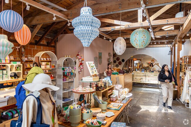 Chic boutiques populate South Park's once industrial buildings.