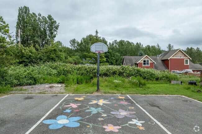 Cascades Montessori Middle School basketball court.