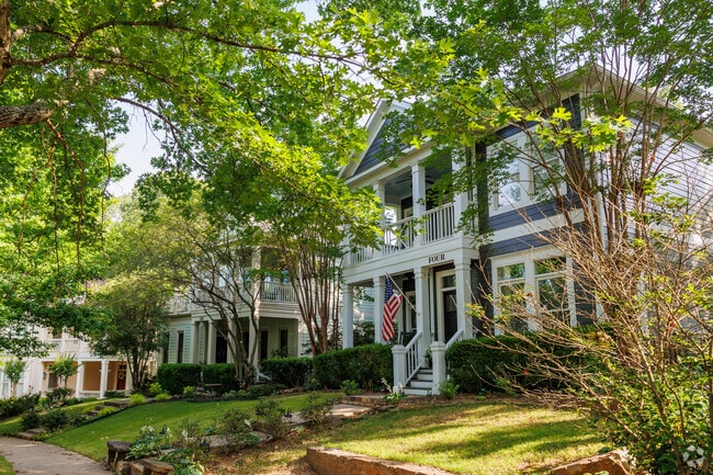 Some homes in Woodlands Edge sit tightly together on smaller lots.