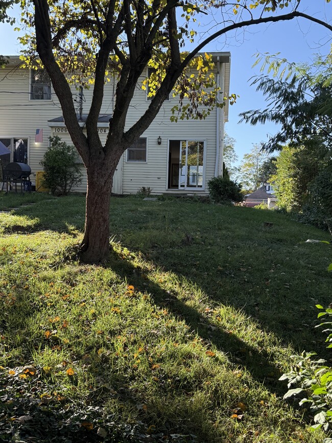 Beautiful backyard offer deck, storage shed and off street parking