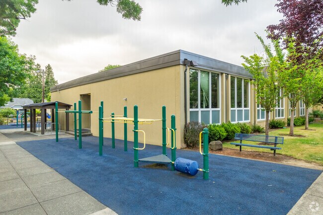 Play ground for the younger grades at The Madeleine Elementary School.