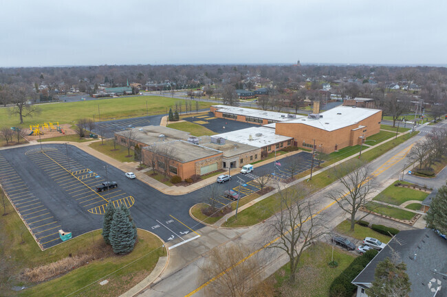 Pershing Elementary School challenges and encourages children to learn.