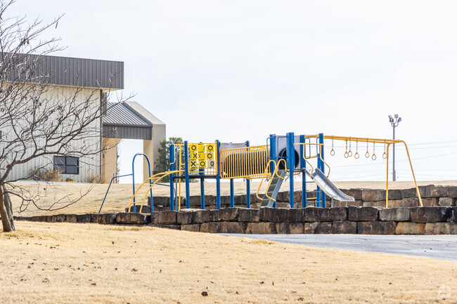 Lighthouse Christian Academy provides students lots of play space for recess.