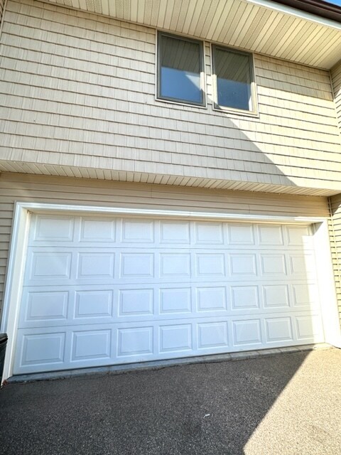 Extra large 2 car garage with plenty of storage
