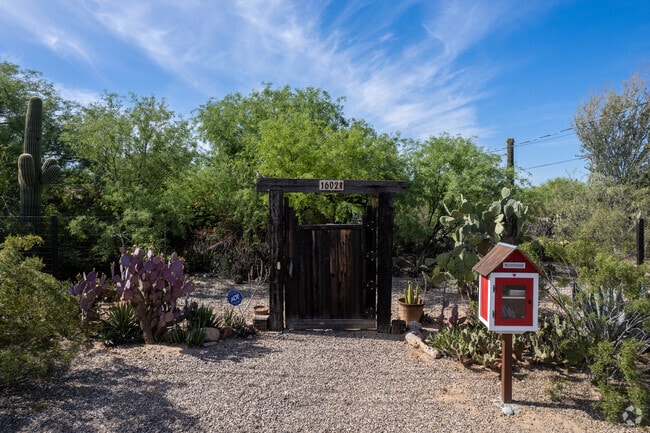 A Little Free Library is located on a rural lot in Richland Heights.