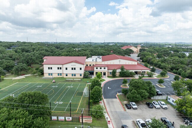 San Juan Diego Catholic High School is directly accessible via South First St in Austin.