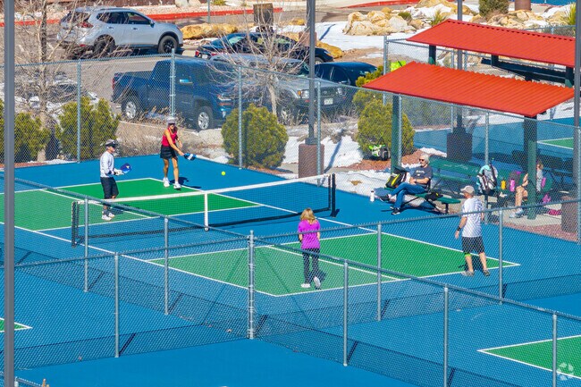 Play pickleball on one of the many outdoor or indoor courts at Pioneer Park.