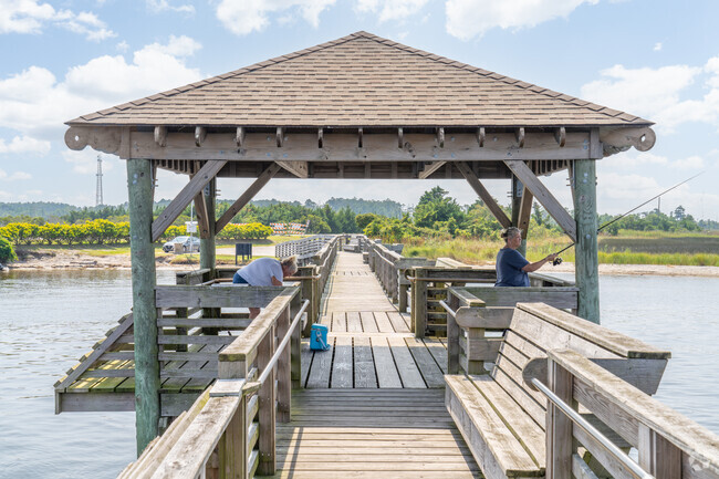 Bebop's Pier is a great fishing spot in Manns Harbor.