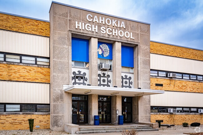 Cahokia High has a large campus and athletic field.