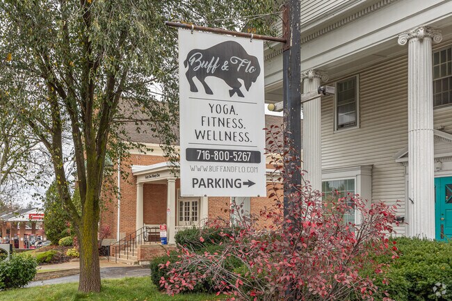 Buff & Flo is a unique yoga and fitness studio located right in the village of Orchard Park.