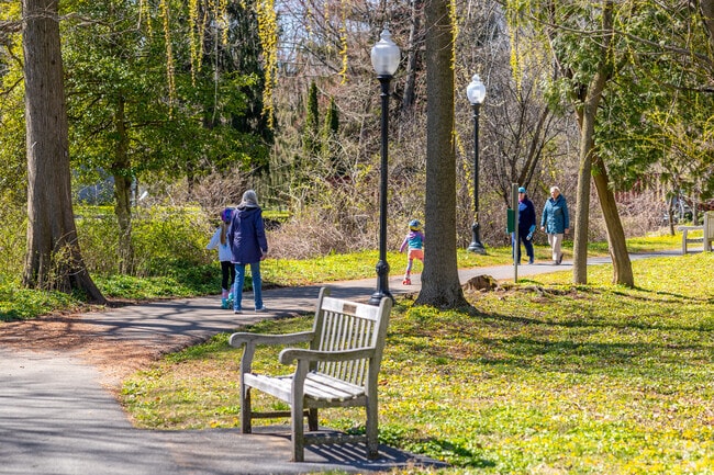 Stretch your legs among miles of walking trails along the Wyomissing Park.