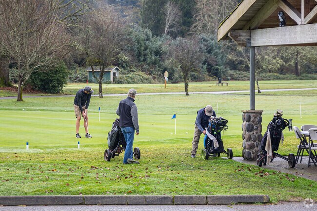 Tumwater Valley Golf course is the place to try your swing at.