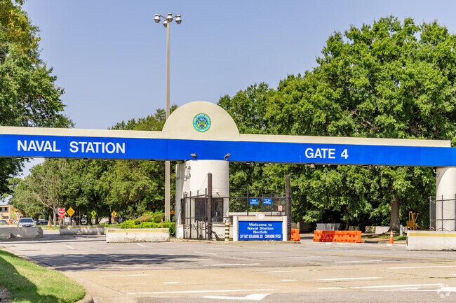 The Norfolk Naval Station is just a few minutes from W Ocean View.