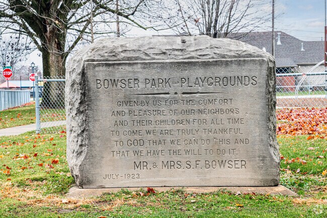 Bowser Park located at the corner of Fisher St and Reed St provides plenty of play activities.