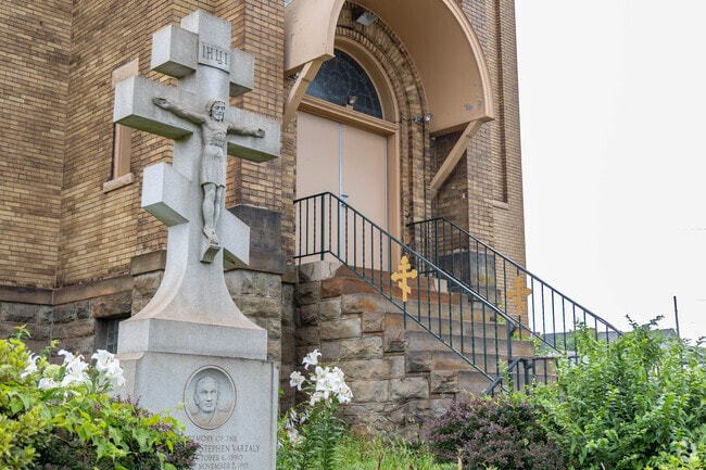 Rankin locals attend Sunday service at St. Michael's Orthodox Church.