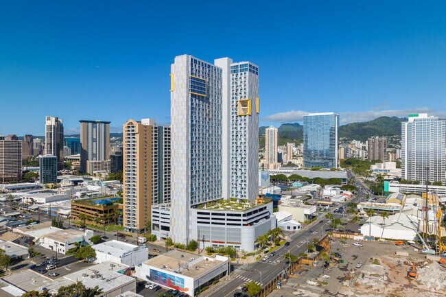 The Ke Kilohana condo complex in Kaka'ako offers many amenities to residents.