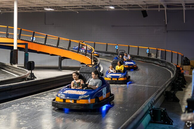 Urban Air Trampoline Park in Orange also offers go-carts for everyone to enjoy.