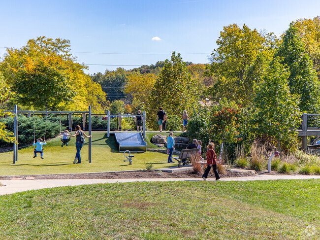 There's plenty of outside activities for the children to enjoy at Veteran’s Tribute Park.
