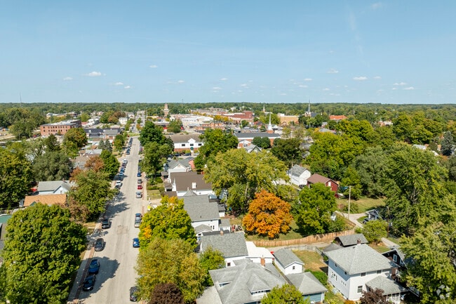 Like many in Goshen, the Shanklin Millrace neighborhood is lined with maple trees.