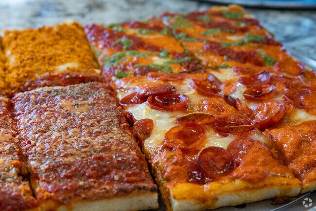 Stop by Crispino's Pizza for a delicious slice in West Islip.