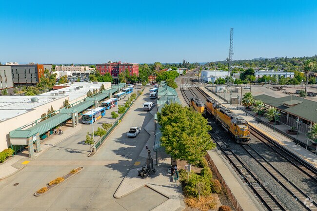 The Amtrak station makes commuting convenient in Greenwood.
