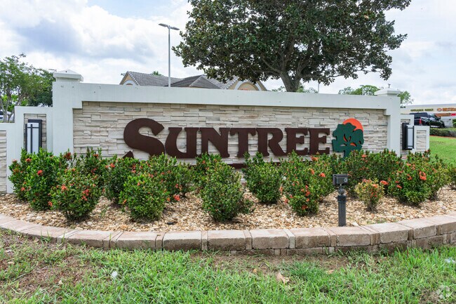 Suntree is a quaint neighborhood with mature trees close to golf and water activities.