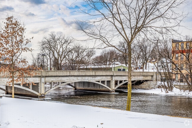The Rock River flows through Watertown, WI.
